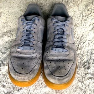 Nike Air Force 1 07 SE Glacier Grey Suede Womens 9